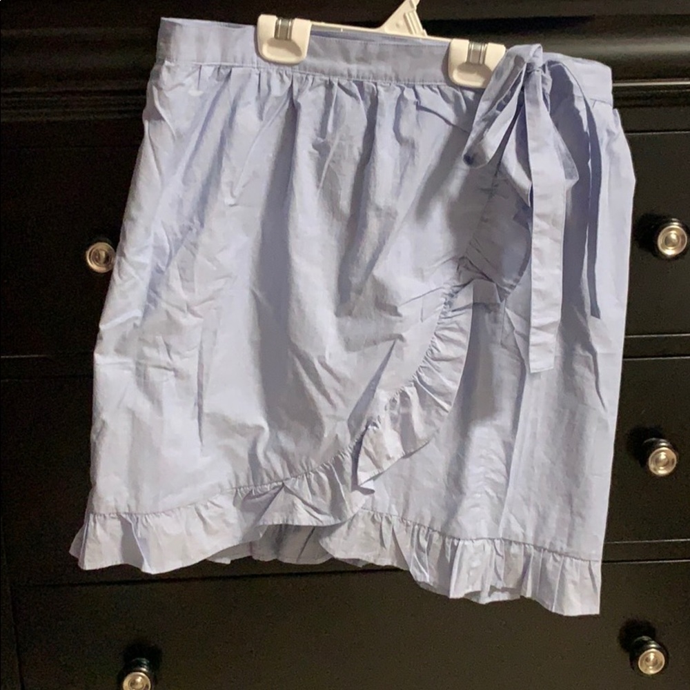NWT Blue Wrap Skirt